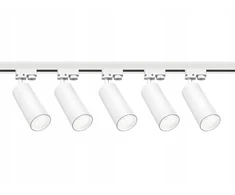 Led bėginis apšvietimas 5x gu10 prožektorius 3m 1-fazis