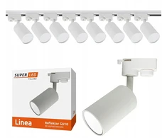 Led bėginis šviestuvas lempai 8x Gu10 + 2m bėgis Superled