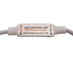 Led belaidis reguliatorius / jungiklis 12 V Dc įtampa su nuotoliniu valdymu visoms reguliuojamoms led lemputėms su kištuku ir lizdu (universalus nuotolinis valdymas)