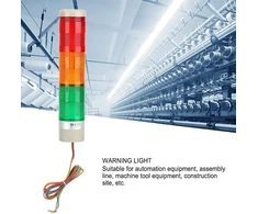 Led bokšto signalinė lempa ac 220 v led daugiasluoksnis indikatorius įspėjamoji lemputė nuolatinė šviesa raudona žalia oranžinė trijų spalvų įspėjamoji lemputė su tvirtinimo varžtais