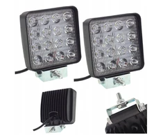 Led darbo lempa 16x led stačiakampė stora konstrukcija prožektorius