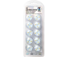 Led dekoratyvinės lemputės, 10 vnt., šiltai baltos, 12 val.