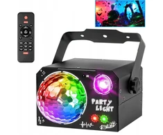 Led Diskotekos Šviesos Efektas Rgb Uv Lazeris su Muzikos Valdymu