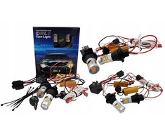 Led drl posūkio signalai + dienos žibintai 360° 2in1 wy21w 7440 itin galingi