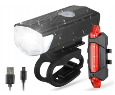 Led dviračio žibintas priekinis + galinis dviračio apšvietimas