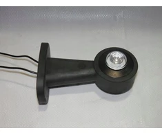 Led gabaritinis žibintas, vidutinis, tiesus, kairys, 12/24v, 27cm laidas, ilgis 135mm
