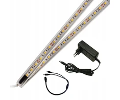 Led juosta 2x50cm balta spintų apšvietimas vitrinos