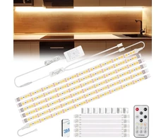 Led juosta 3m, šilta balta, su Rf pulteliu, virtuvei, spintelėms