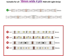 Led juostelės jungčių ir 10m prailginimo laido komplektas