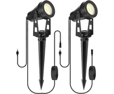 Led Lauko prožektorių rinkinys 2 vnt., 12v, 3000k, Ip65