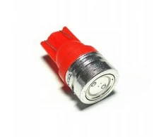 Led lemputė w5w t10 1w high power raudona
