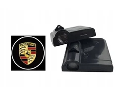 Led logo projektorius 3d belaidis porsche 2vnt