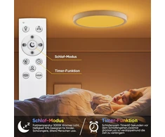 Led Lubinis Šviestuvas 24w 30cm Pritemdomas su Rgb, Nuotolinio Valdymo