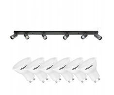 Led lubinis šviestuvas su 6 Gu10 Led lemputėmis, 5,5w
