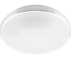 Led lubų šviestuvas Kobi, montuojamas ant paviršiaus, 2xe27, Ip20, apvalus, chromo spalvos