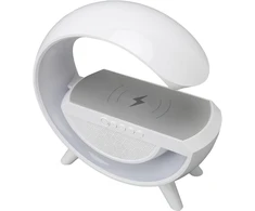 Kompiuterio kolonėlės Led naktinė lemputė, big g bluetooth garsiakalbis su 15w belaidžiu įkrovikliu, palaiko fm usb aux režimų atkūrimą, pritemdoma stalinė lempa svetainės dekoravimui