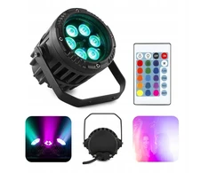 Led Par Reflektorius Rgb 6x3w Ip65 su nuotolinio valdymo pulteliu
