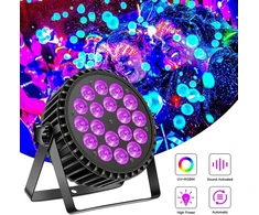 Led Par Uv + Rgb Prožektorius, Dmx512, 8ch, 200w, Diskotekos, Vakarėliams