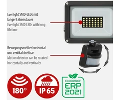 Led prožektorius Brennenstuhl Jaro 3060 P su judesio ir prieblandos jutikliu