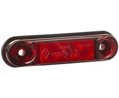 Led raudona galinė gabaritinė lempa 12/24v