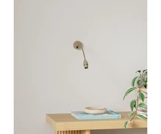 Led sieninis šviestuvas su gooseneck, 2 vnt., 3w, 3000k, bronza