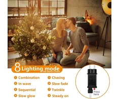 Led Švieselių Girlianda 100m 1000 Led Šiltai Balta, Lauko/vidaus