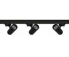 Led šviestuvų sistema 3x reflektorius 20w, bėgelis 1m
