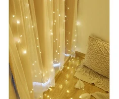Led užuolaida 300 lempučių 3x3m Usb šiltai balta