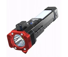 Led žibintuvėlis - 5w - Usb - su stiklo plaktuku - daugiafunkcinis Jakar
