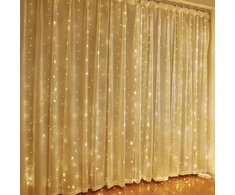 Ledinė užuolaida (100 Led lempučių) 3m x 1m Warm Baltas / Šiltai Balta