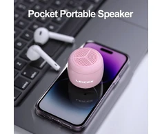 Kompiuterio kolonėlės Leicex nešiojama mini bluetooth kolonėlė, belaidė kolonėlė su kišeniniu dizainu, ipx7 atspari vandeniui, tobula maža muzikos dėžutė, skirta dušui, kelionėms, kambariui, dviračiui