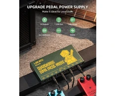 Lekato įkraunamas gitaros pedalo maitinimo šaltinis, integruota 10000mah baterija, izoliuotos 10 Dc išėjimų 9v (100ma, 300ma), efektų maitinimo šaltinis su apsauga nuo trumpojo jungimo