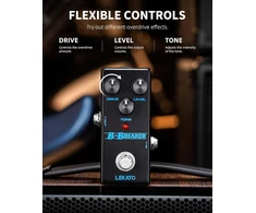 Lekato Overdrive gitaros pedalas Blues Drive Vintage Overdrive pedalas Analoginis Overdrive gitaros efektų pedalas elektrinei gitarai (b-breaker)