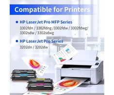 Lemero 219a 219x toneris, suderinamas su Hp Color Laserjet Pro Mfp 3302fdwg 3302sdwg 3302fdw 3302sdw 3302fdn 3302fdng 3202dn 3202dw, skirtas Hp 219 219a W2190a juodas žydras purpurinis geltonas (4 pakuotės)