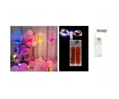 Lemputės ant vielos 20 Led ant baterijų - 2m - daugiaspalvės
