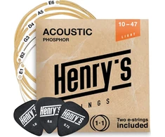 Lengvos 10-47 stygos vakarų gitarai, puiki garso kokybė, akustinės gitaros stygos, fosforinis bronzas, 6+1 stygų komplektas ir 3 plektrai, vakarų gitaros stygos, plieninės, akustinės gitaros stygos light