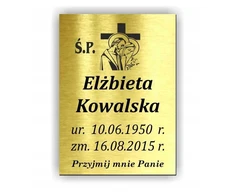 Lentelė ant kapo 40x29 cm spalvos raštai