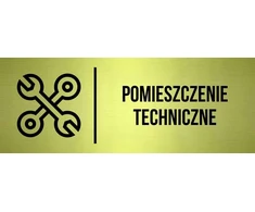 Lentelė Techninė patalpa Ženklas ant durų Auksinis žymėjimas