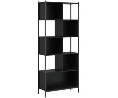 Lentyna, juoda, 72x28x172 cm, medienos gaminys