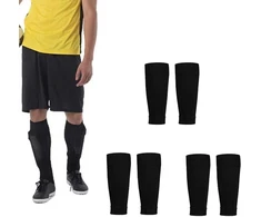 Leranxin 6 kojinių paketas blauzdų apsaugoms vaikams, juodos futbolo kojinės vaikams ir suaugusiems