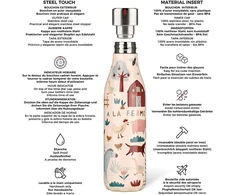 Les Artistes Paris A-4339 Bottle'up termosas, 500 ml, be Bpa, daugkartinio naudojimo, išlaiko karštį 12 valandų ir šaltį 24 valandas, nerūdijantis plienas, Design Farm