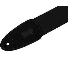 Levy's Leathers Cotton Suede Series gitaros dirželis | medvilninis | plotis 5 cm | juodas | (mc8-blk)