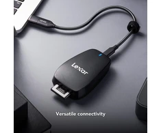 Lexar Professional Cfexpress Type B Usb 3.2 Gen 2x2 kortelių skaitytuvas, iki 1700 Mb/s skaitymo greitis, skirtas Cfexpress Type B kortelėms (lrw550u-rnbnu)