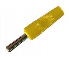 Lexton 4mm bananinis kištukas, geltonas