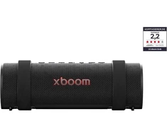 Kompiuterio kolonėlės Lg xboom Grab by will.i.am nešiojama bluetooth kolonėlė (signature sound, ip67, iki 20 valandų baterijos veikimo), juoda [modelio metai: 2025]