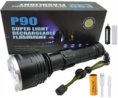 Liderhoff Galingiausias žibintuvėlis Xhp90 Powerbank Usb prožektorius