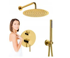 Lieja Dušo komplektas Silla Carlo, potinkinis, auksinis, su Smartbox