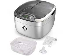 Lifebasis ultragarsinis valymo įrenginys, ultragarsinis valiklis akinių valymo įrenginys 850 ml ultragarsinis įrenginys su led apšvietimu breketų valymo ultragarsinė vonelė akiniams, cd, dvd, papuošalams, laikrodžiams, sidabrui