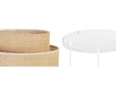 Light-home boho stiliaus pakabinamas šviestuvas - lubinis šviestuvas svetainei, miegamajam ir valgomajam - metalinis pakabinamas šviestuvas su audinio gaubtu - e27-3-bulb ovalus - jute