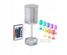 Lightlogic naktinė projektoriaus lemputė Crystal Led Rgb W su nuotoliniu valdymu Usb stalui biurui spalvota